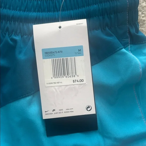 Nike Teal and Pink Swim Shorts - Picture 6 of 7